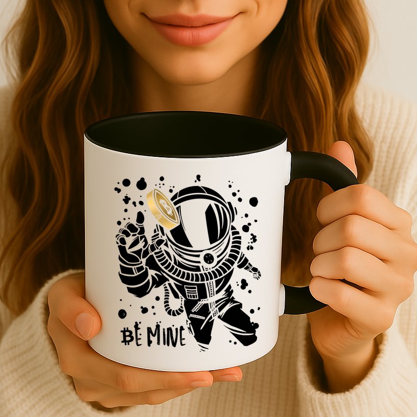 Bitcoin Astronaut Be Mine Mug
