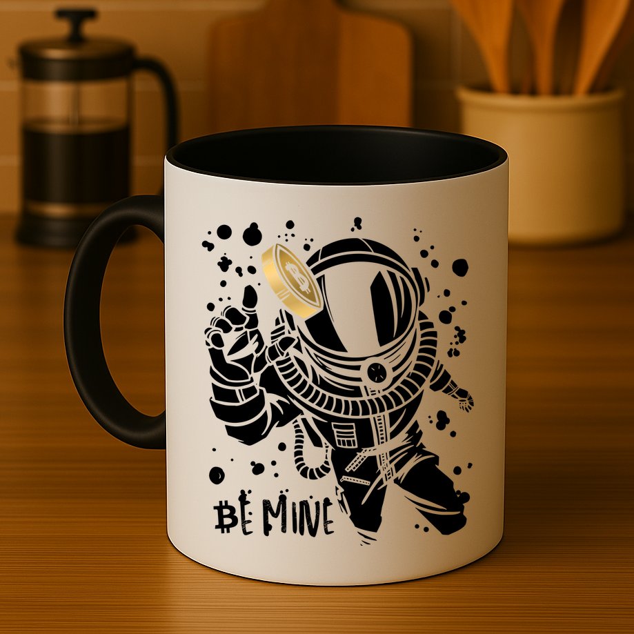Bitcoin Astronaut Be Mine Mug