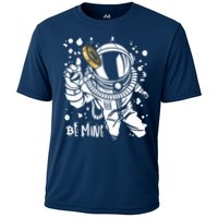 Bitcoin Astronaut Be Mine Cooling Performance Crew T-Shirt