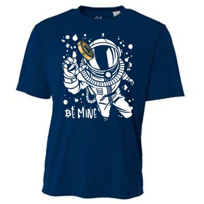 Bitcoin Astronaut Be Mine Cooling Performance Crew T-Shirt