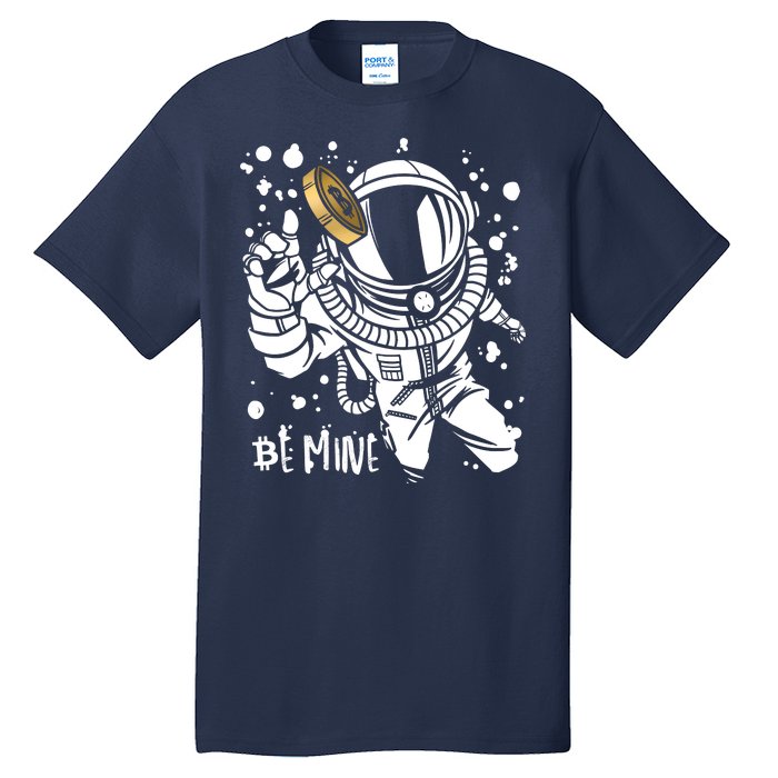 Bitcoin Astronaut Be Mine Tall T-Shirt