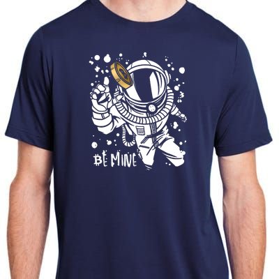 Bitcoin Astronaut Be Mine Adult ChromaSoft Performance T-Shirt