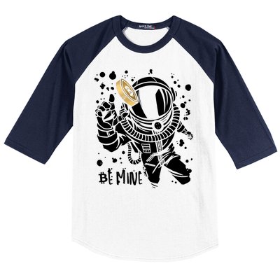 Bitcoin Astronaut Be Mine Baseball Sleeve Shirt