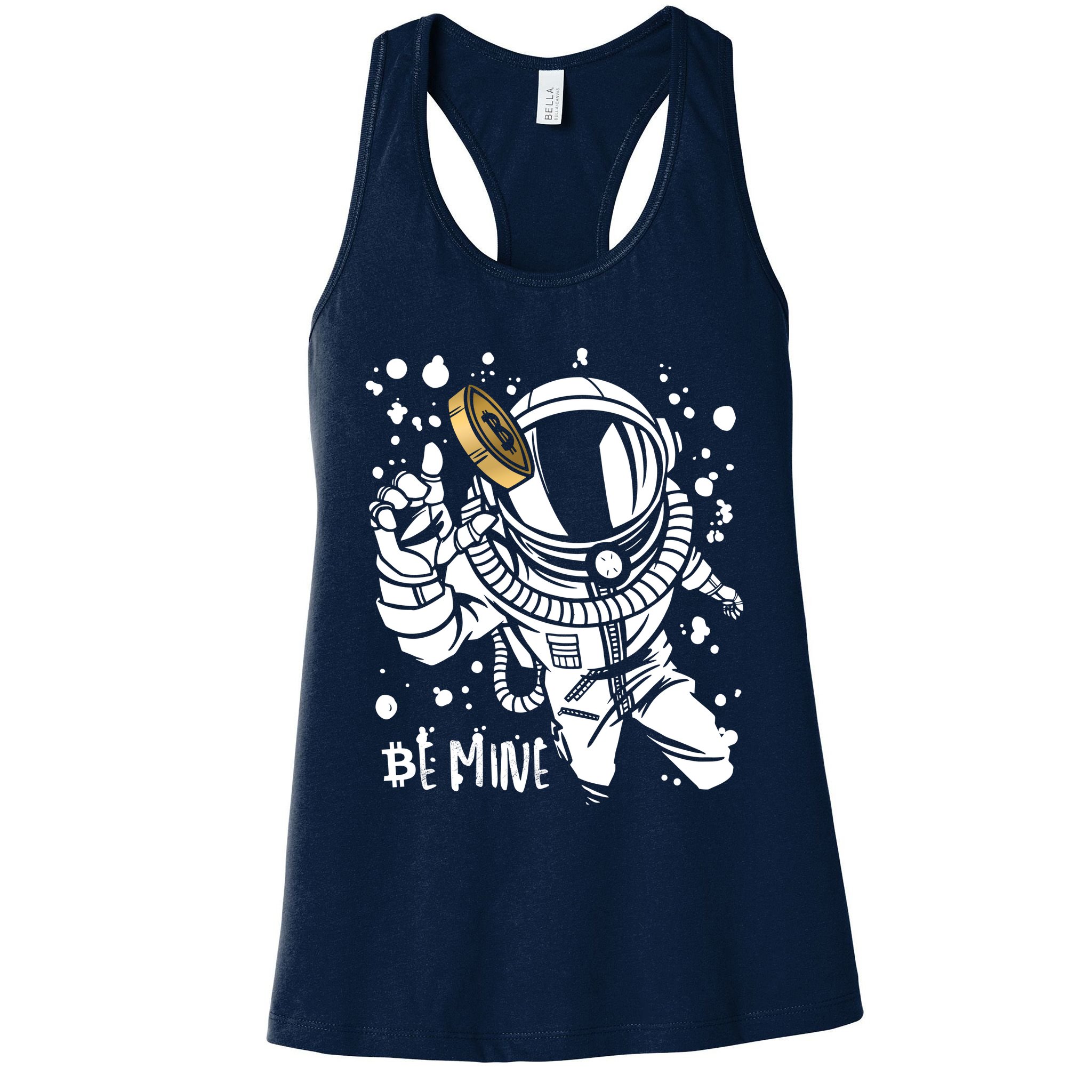 Bitcoin Astronaut Be Mine Womens Tank Top