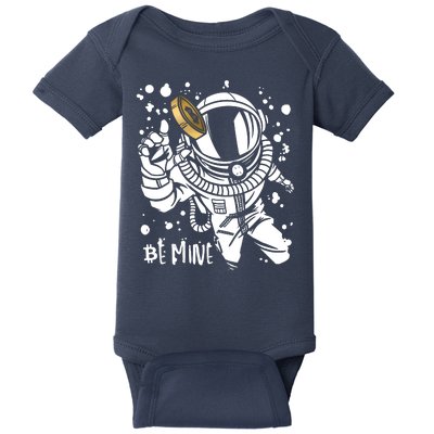 Bitcoin Astronaut Be Mine Baby Bodysuit