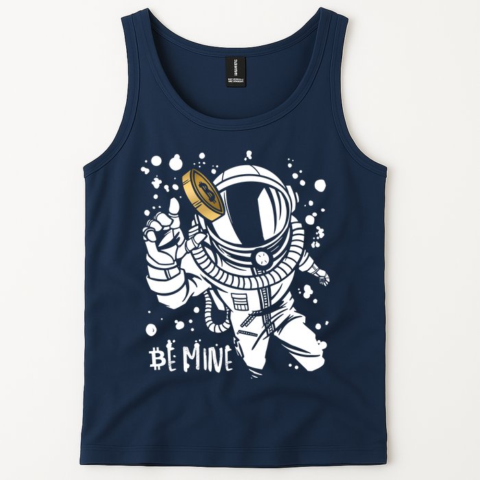 Bitcoin Astronaut Be Mine Tank Top