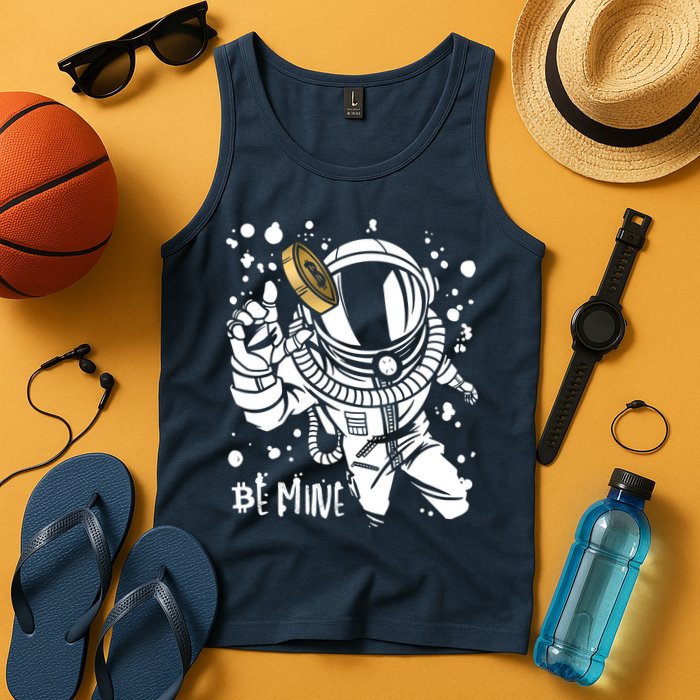 Bitcoin Astronaut Be Mine Tank Top