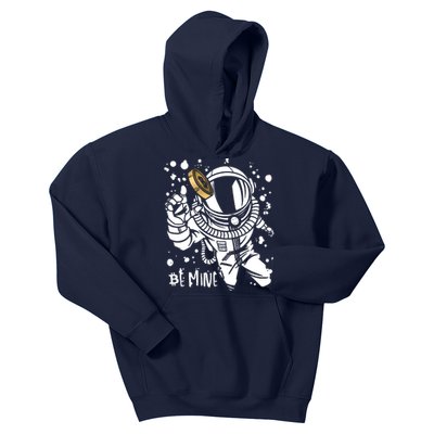 Bitcoin Astronaut Be Mine Kids Hoodie