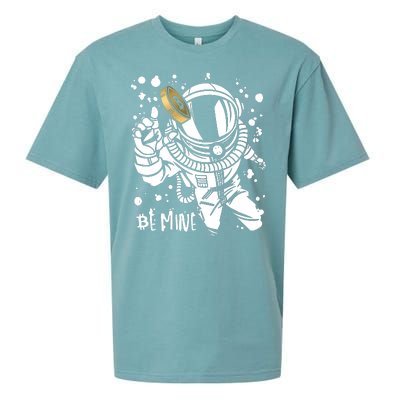 Bitcoin Astronaut Be Mine Sueded Cloud Jersey T-Shirt