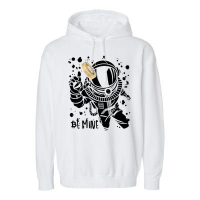 Bitcoin Astronaut Be Mine Garment-Dyed Fleece Hoodie