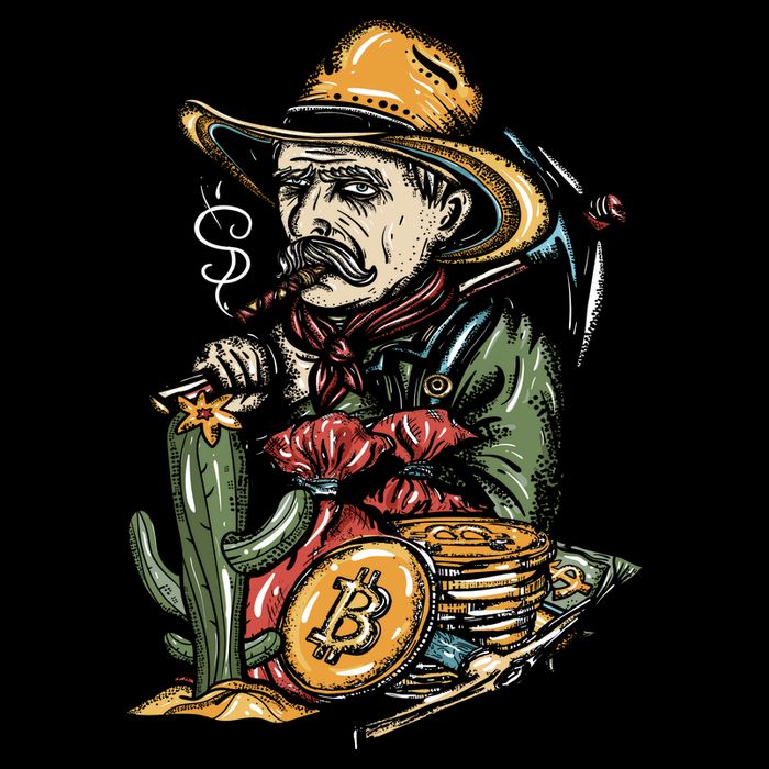 Bitcoin Bob Cropped Pullover Crew