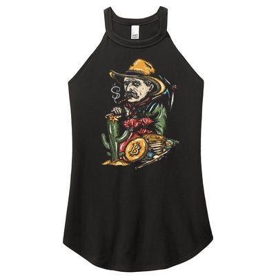 Bitcoin Bob Women’s Perfect Tri Rocker Tank