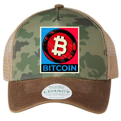 Bitcoin BTC Logo Crypto Currency Moon Hodl Legacy Tie Dye Trucker Hat