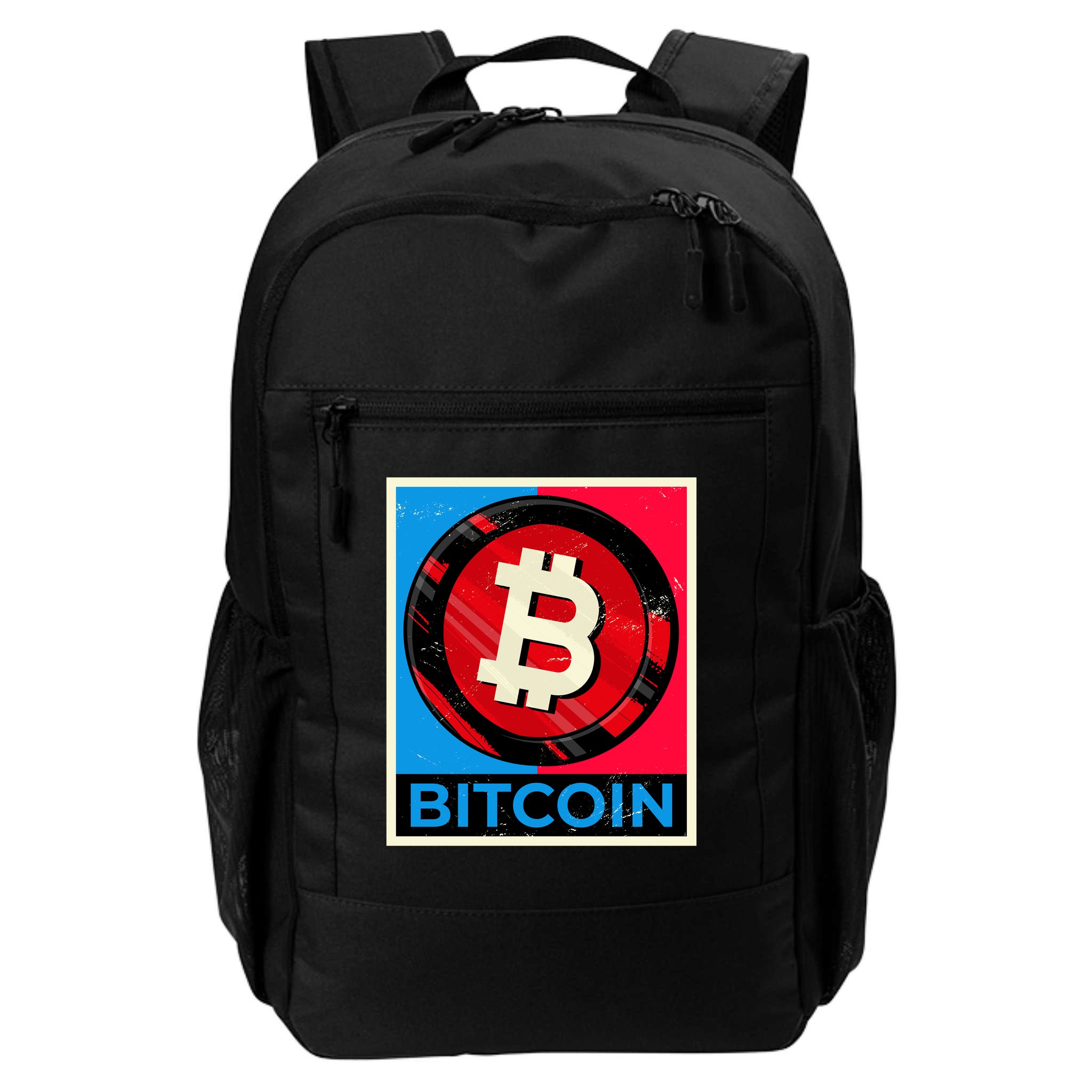 Bitcoin BTC Logo Crypto Currency Moon Hodl Backpack