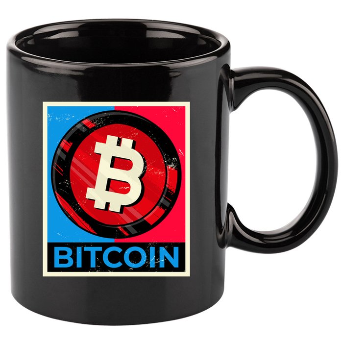 Bitcoin BTC Logo Crypto Currency Moon Hodl 11oz C Handle Ceramic Mug