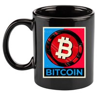 Bitcoin BTC Logo Crypto Currency Moon Hodl 11oz C Handle Ceramic Mug