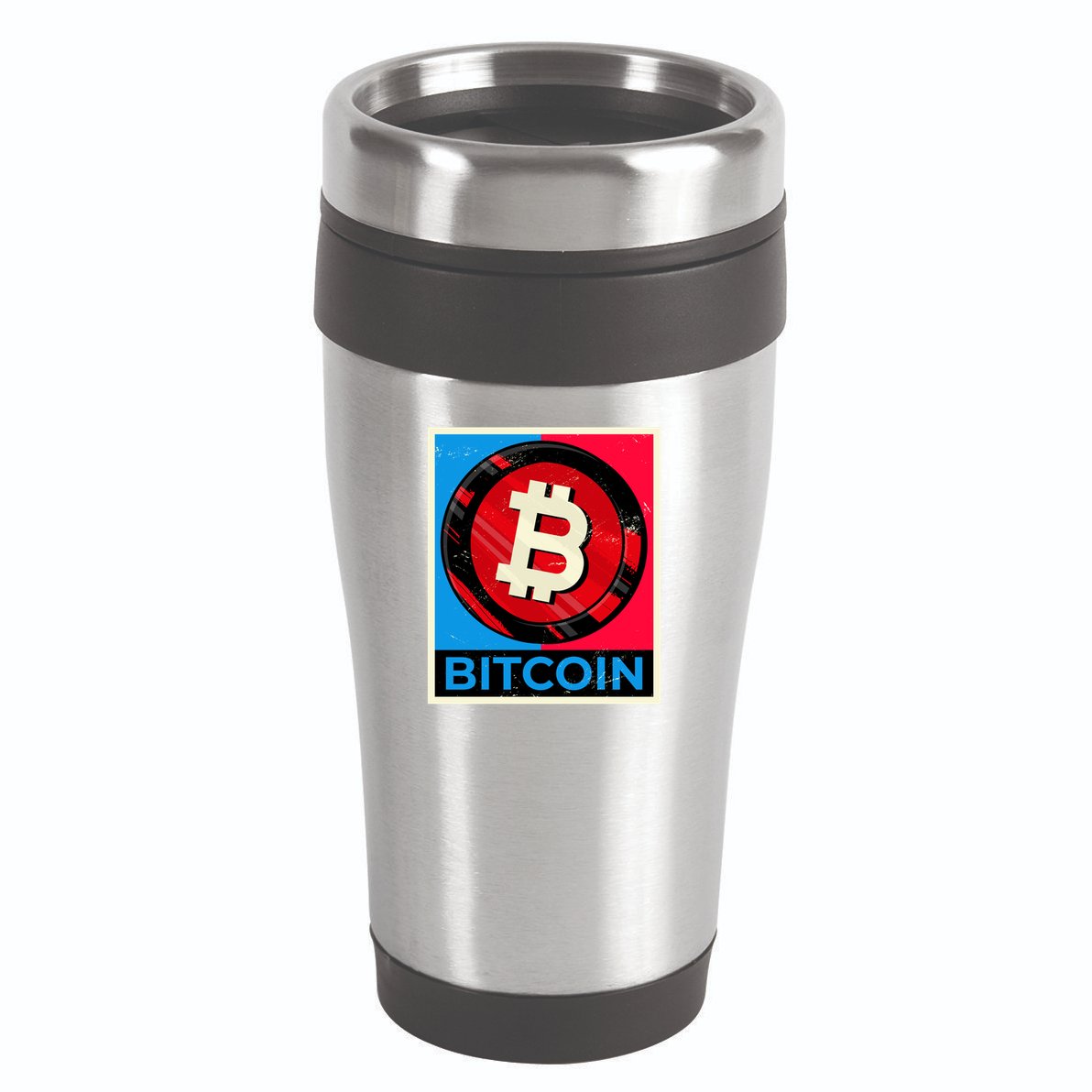 Bitcoin BTC Logo Crypto Currency Moon Hodl 16oz Travel Tumbler