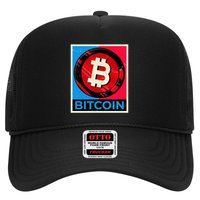 Bitcoin BTC Logo Crypto Currency Moon Hodl Trucker Hat