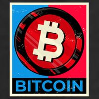 Bitcoin BTC Logo Crypto Currency Moon Hodl Trucker Hat