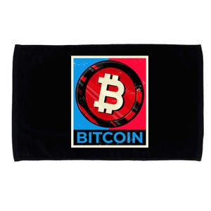 Bitcoin BTC Logo Crypto Currency Moon Hodl Microfiber Hand Towel