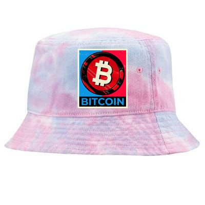 Bitcoin BTC Logo Crypto Currency Moon Hodl Tie-Dyed Bucket Hat