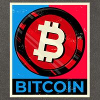 Bitcoin BTC Logo Crypto Currency Moon Hodl Cotton Canvas Backpack