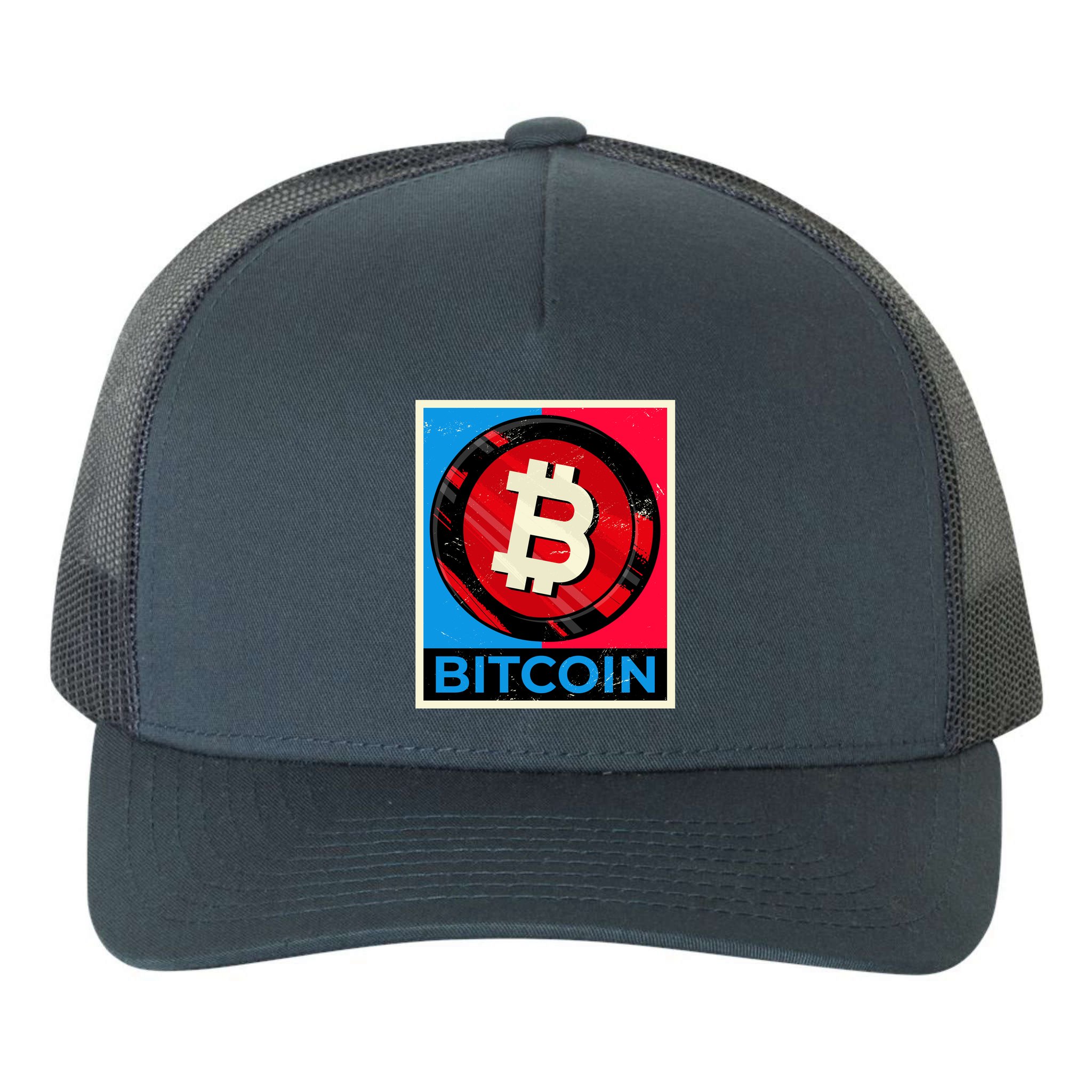Bitcoin BTC Logo Crypto Currency Moon Hodl Yupoong Adult 5-Panel Trucker Hat