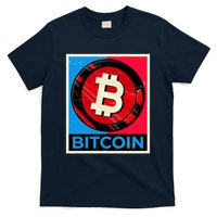 Bitcoin BTC Logo Crypto Currency Moon Hodl T-Shirt
