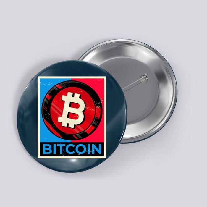 Bitcoin BTC Logo Crypto Currency Moon Hodl Button