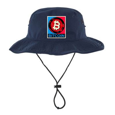 Bitcoin BTC Logo Crypto Currency Moon Hodl Legacy Cool Fit Booney Bucket Hat