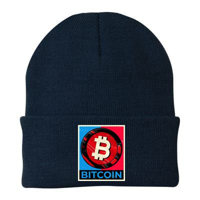 Bitcoin BTC Logo Crypto Currency Moon Hodl Knit Cap Winter Beanie