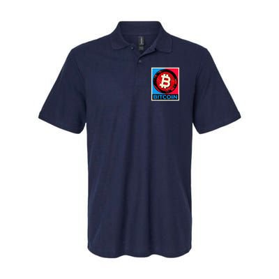 Bitcoin BTC Logo Crypto Currency Moon Hodl Softstyle Adult Sport Polo