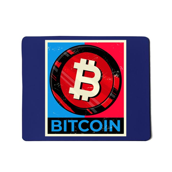 Bitcoin BTC Logo Crypto Currency Moon Hodl Mousepad