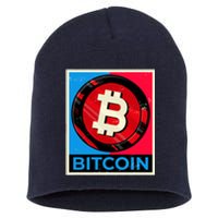 Bitcoin BTC Logo Crypto Currency Moon Hodl Short Acrylic Beanie