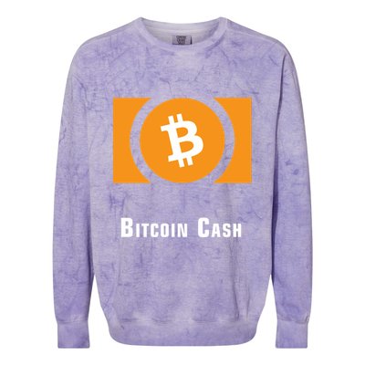 Bitcoin Cash Classic Colorblast Crewneck Sweatshirt