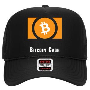 Bitcoin Cash Classic High Crown Mesh Back Trucker Hat