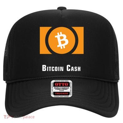 Bitcoin Cash Classic High Crown Mesh Back Trucker Hat