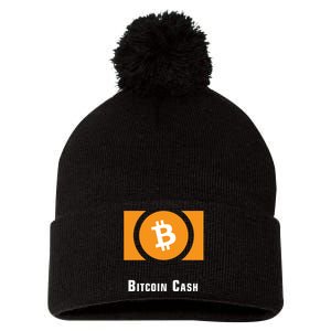 Bitcoin Cash Classic Pom Pom 12in Knit Beanie