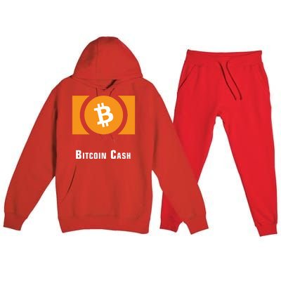 Bitcoin Cash Classic Premium Hooded Sweatsuit Set