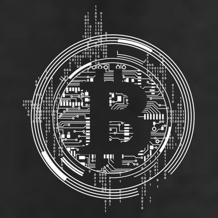 Bitcoin Chip Logo Cool Comfort Performance Bucket Hat