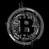 Bitcoin Chip Logo Cooling Performance Crew T-Shirt