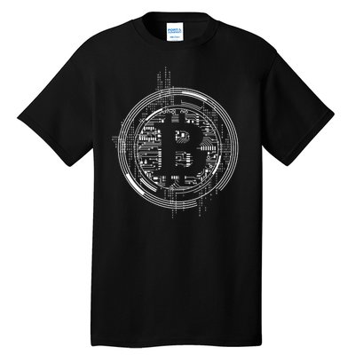 Bitcoin Chip Logo Tall T-Shirt