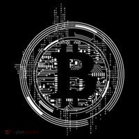 Bitcoin Chip Logo Button