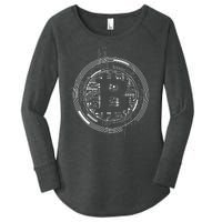 Bitcoin Chip Logo Women's Perfect Tri Tunic Long Sleeve Shirt