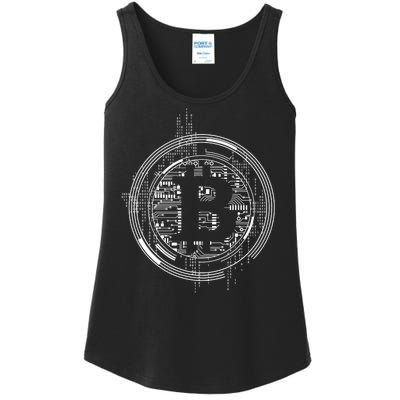 Bitcoin Chip Logo Ladies Essential Tank