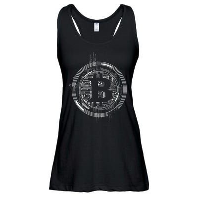 Bitcoin Chip Logo Ladies Essential Flowy Tank