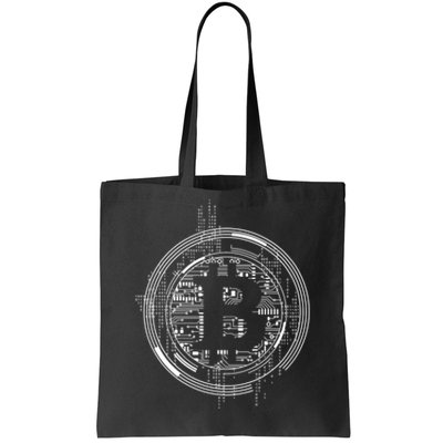 Bitcoin Chip Logo Tote Bag