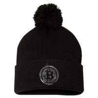 Bitcoin Chip Logo Pom Pom 12in Knit Beanie