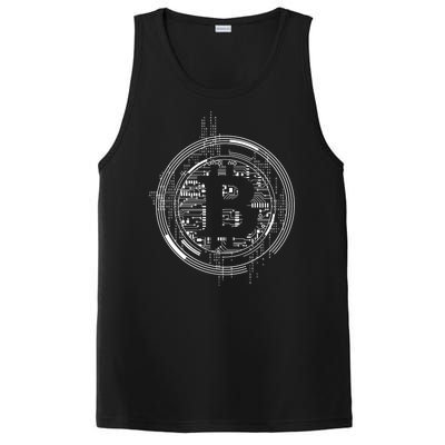 Bitcoin Chip Logo PosiCharge Competitor Tank