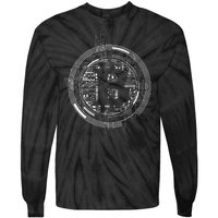 Bitcoin Chip Logo Tie-Dye Long Sleeve Shirt